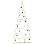 Metall Juletre Med Stativ Gull 180 Cm Pulverlakkert Stål