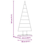 Metall Juletre Med Stativ Gull 180 Cm Pulverlakkert Stål