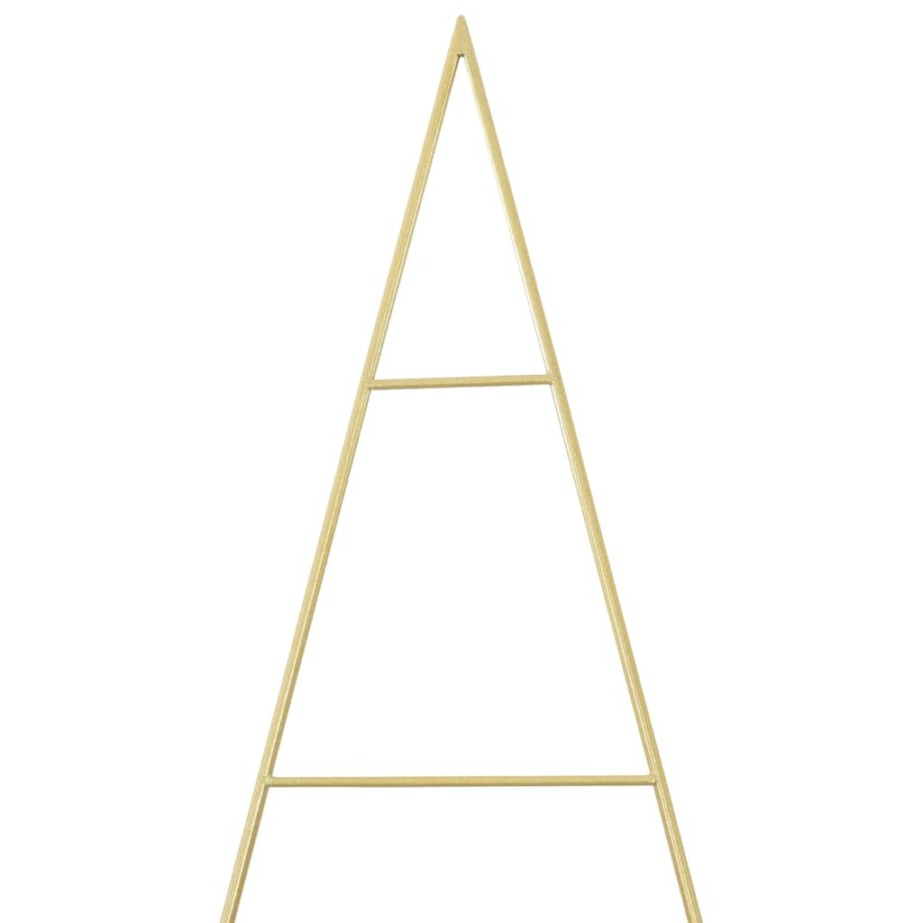 Metall Juletre Med Stativ Gull 210 Cm Pulverlakkert Stål