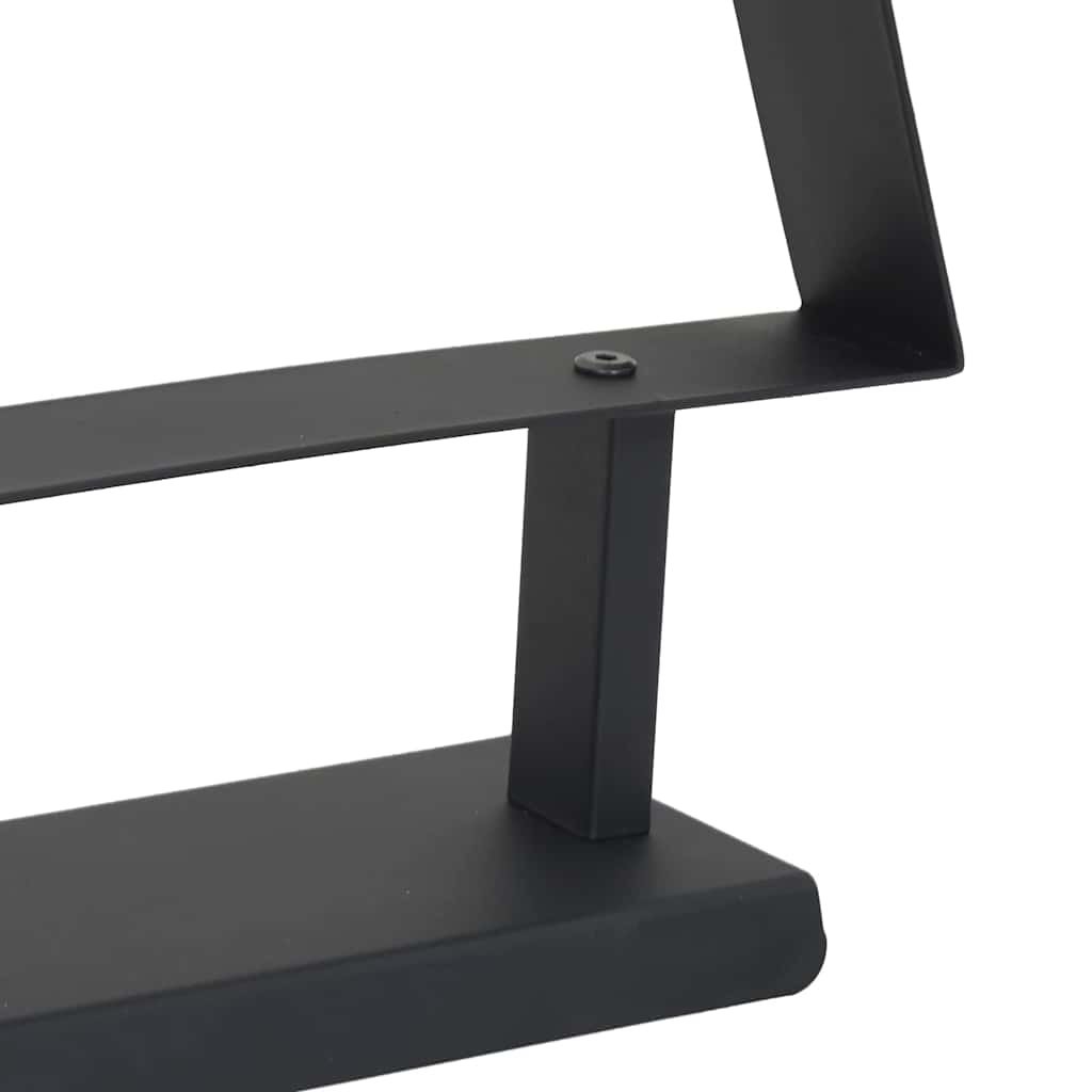 Metall Juletre Med Stativ Svart 125 Cm Stål