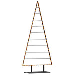 Metall Juletre Med Stativ Svart 210 Cm Stål