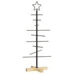 Metall Juletre Med Stativ Svart 90 Cm Pulverlakkert Stål