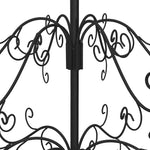 Metall Juletre Med Stativ Svart 60 Cm Pulverlakkert Stål