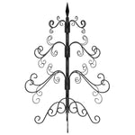 Metall Juletre Med Stativ Svart 60 Cm Pulverlakkert Stål