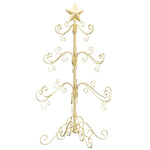 Metall Juletre Med Stativ Gull 90 Cm Pulverlakkert Stål