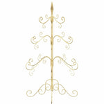 Metall Juletre Med Stativ Gull 90 Cm Pulverlakkert Stål