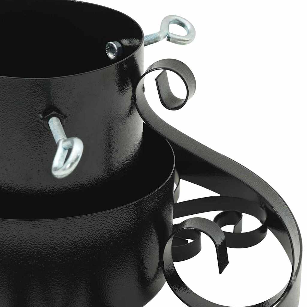 Juletre Stand Svart 40 X 40 X 21 Cm Stål