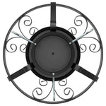 Juletre Stand Svart 40 X 40 X 21 Cm Stål