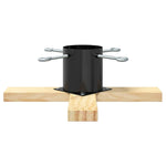 Juletre Stand 1.73 Svart 50 X 50 X 16 Cm Massiv Furu