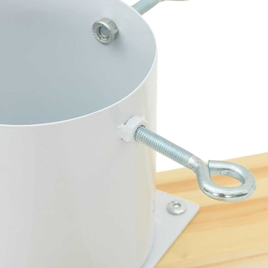 Juletre Stand 1.73 Hvit 50 X 50 X 16 Cm Massiv Furu