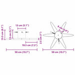 Juletre Stand 1.73 Med Vanntank Rød 49 X 49 X 15,5 Cm Stål