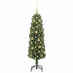 Kunstig Juletre Med 150 Led Grønn 120 Cm Pvc Og Stål Og Plast