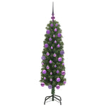 Kunstig Juletre Med 150 Led Grønn 120 Cm Pvc Og Stål Og Plast