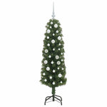 Kunstig Juletre Med 150 Led Grønn 150 Cm Pvc Og Stål Og Plast