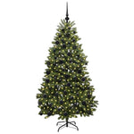 Kunstig Juletre Med 300 Led Grønn 180 Cm Pvc Og Metall
