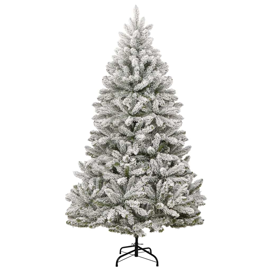 Kunstig Juletre Med 300 Led Grønn Og Hvit 180 Cm Pvc Og Metall
