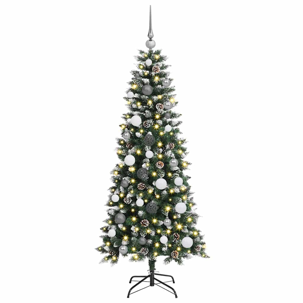 Kunstig Juletre Grønn 66 X 66 X 150 Cm Pvc Og Plast Og Stål