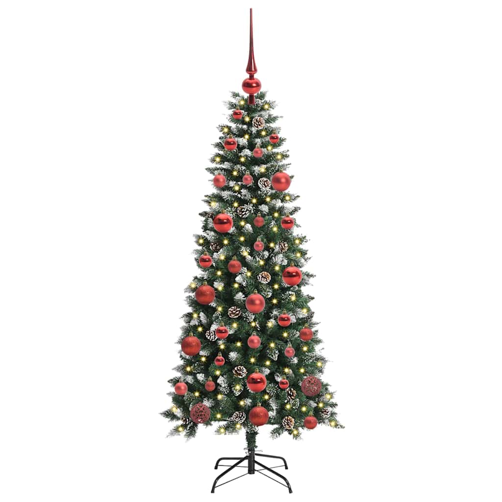 Kunstig Juletre Grønn 66 X 66 X 150 Cm Pvc Og Plast Og Stål