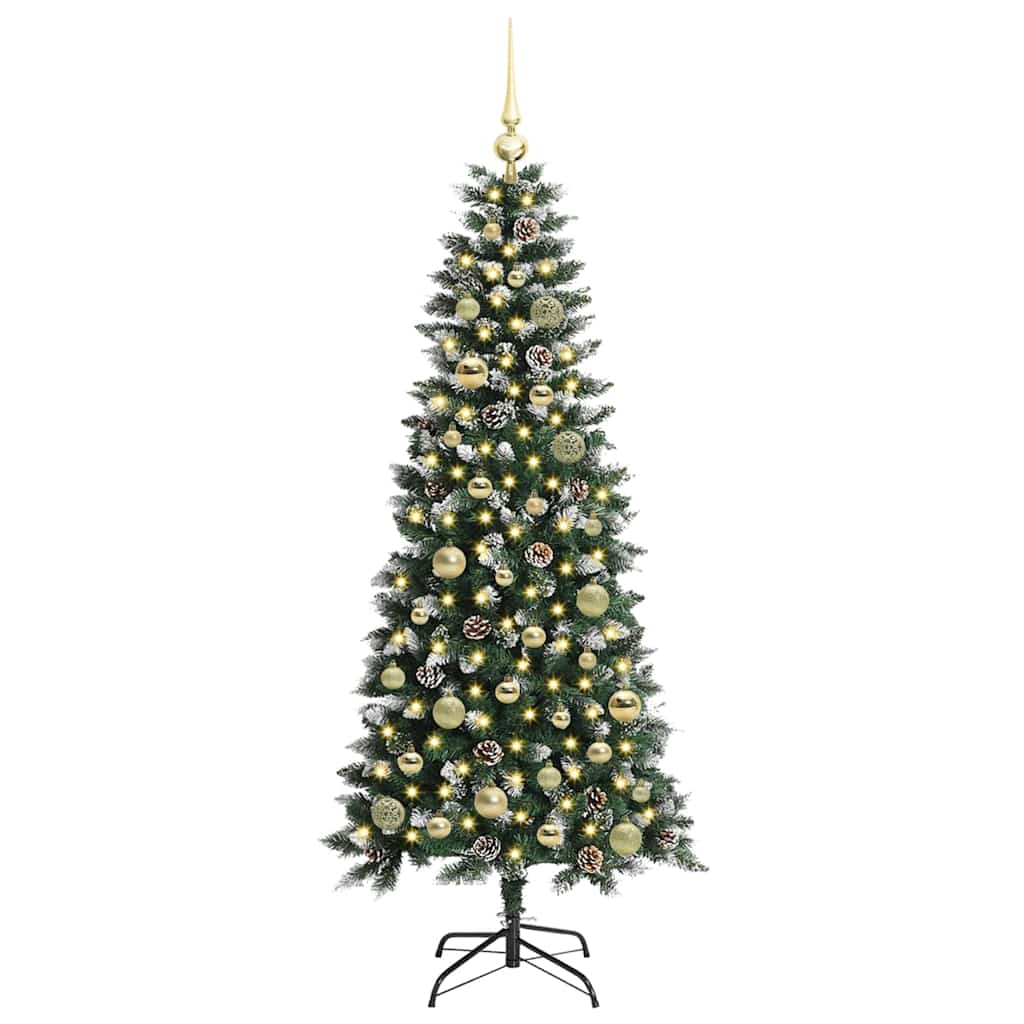 Kunstig Juletre Grønn 66 X 66 X 150 Cm Pvc Og Plast Og Stål