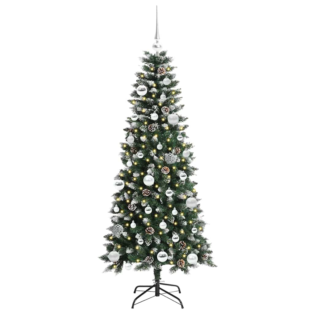 Kunstig Juletre Grønn 66 X 66 X 150 Cm Pvc Og Plast Og Stål
