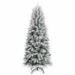 Kunstig Juletre Hvit 63 X 63 X 150 Cm Pvc, Plast, Stål Og Pe