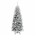 Kunstig Juletre Hvit 63 X 63 X 150 Cm Pvc, Plast, Stål Og Pe