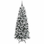 Kunstig Juletre Hvit 78 X 78 X 210 Cm Pvc, Plast, Stål Og Pe