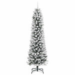 Kunstig Juletre Med 150 Led Hvit 120 Cm Pvc Og Metall Og Plast