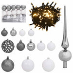 Kunstig Juletre Med 150 Led Hvit 120 Cm Pvc Og Metall Og Plast