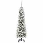 Kunstig Juletre Grønn Og Hvit 150 Cm Pvc Og Metall Og Plast