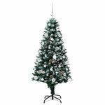 Kunstig Juletre Med 150 Led Grønn 150 Cm Pvc Og Stål Og Plast