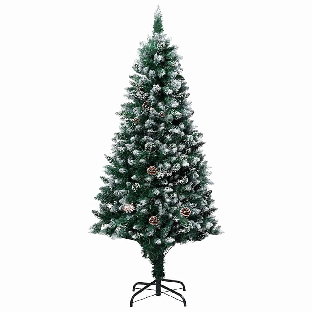 Kunstig Juletre Med 150 Led Grønn 150 Cm Pvc Og Stål Og Plast