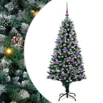 Kunstig Juletre Med 150 Led Grønn 150 Cm Pvc Og Stål Og Plast