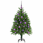 Juletre Med 150 Led Med Stativ Grønn 120 Cm Pe