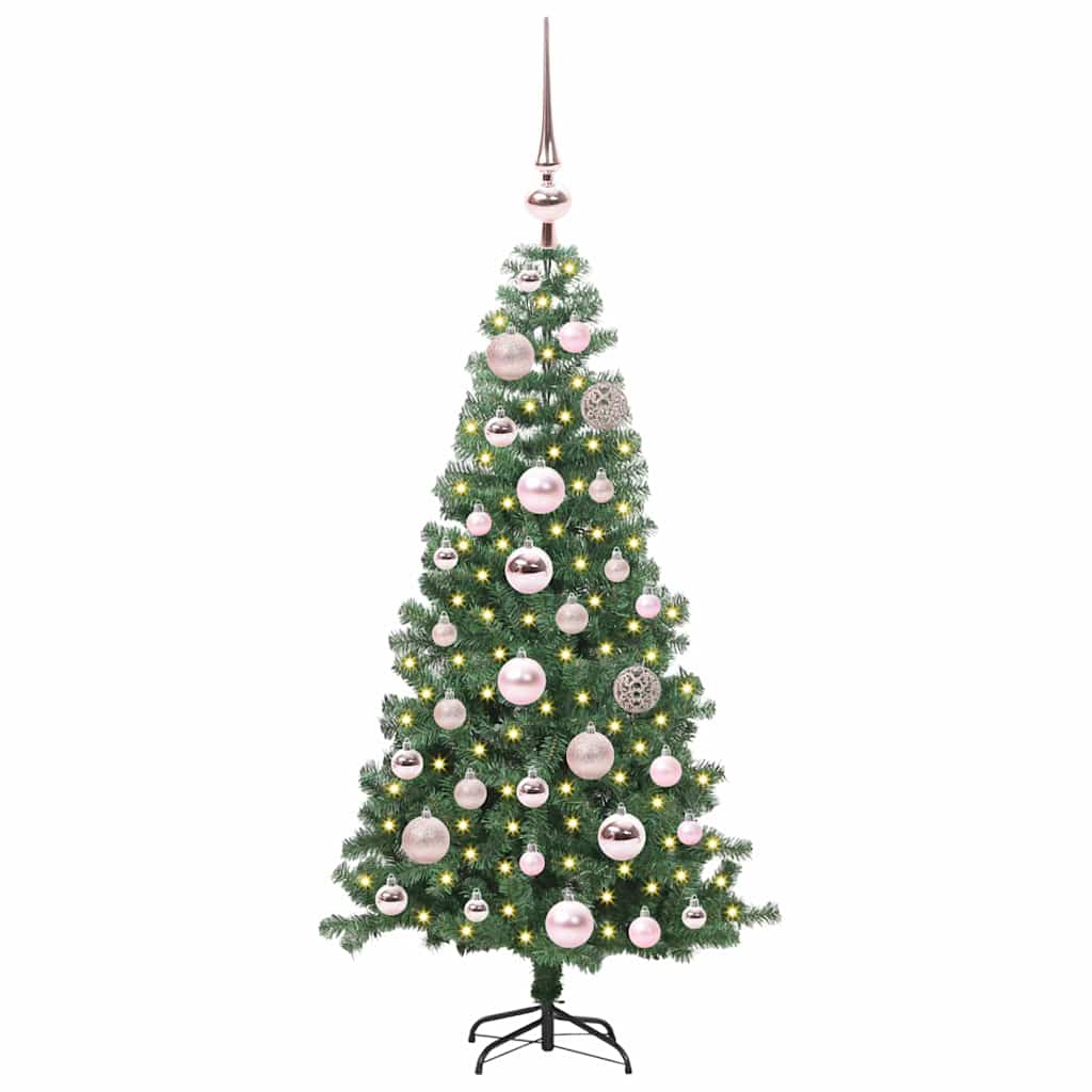 Juletre Med 150 Led Med Stativ Grønn 120 Cm Pvc