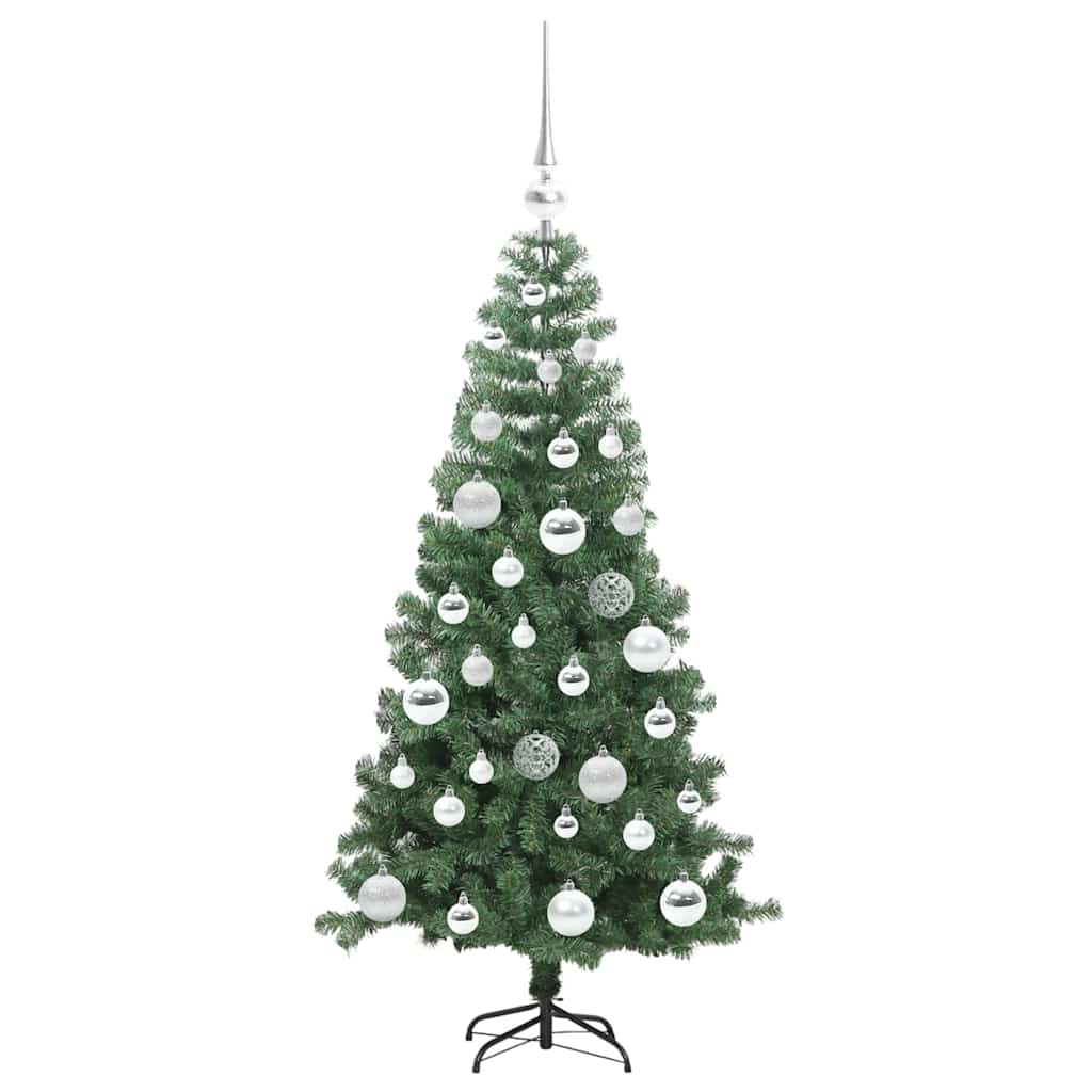 Juletre Med 150 Led Med Stativ Grønn 120 Cm Pvc