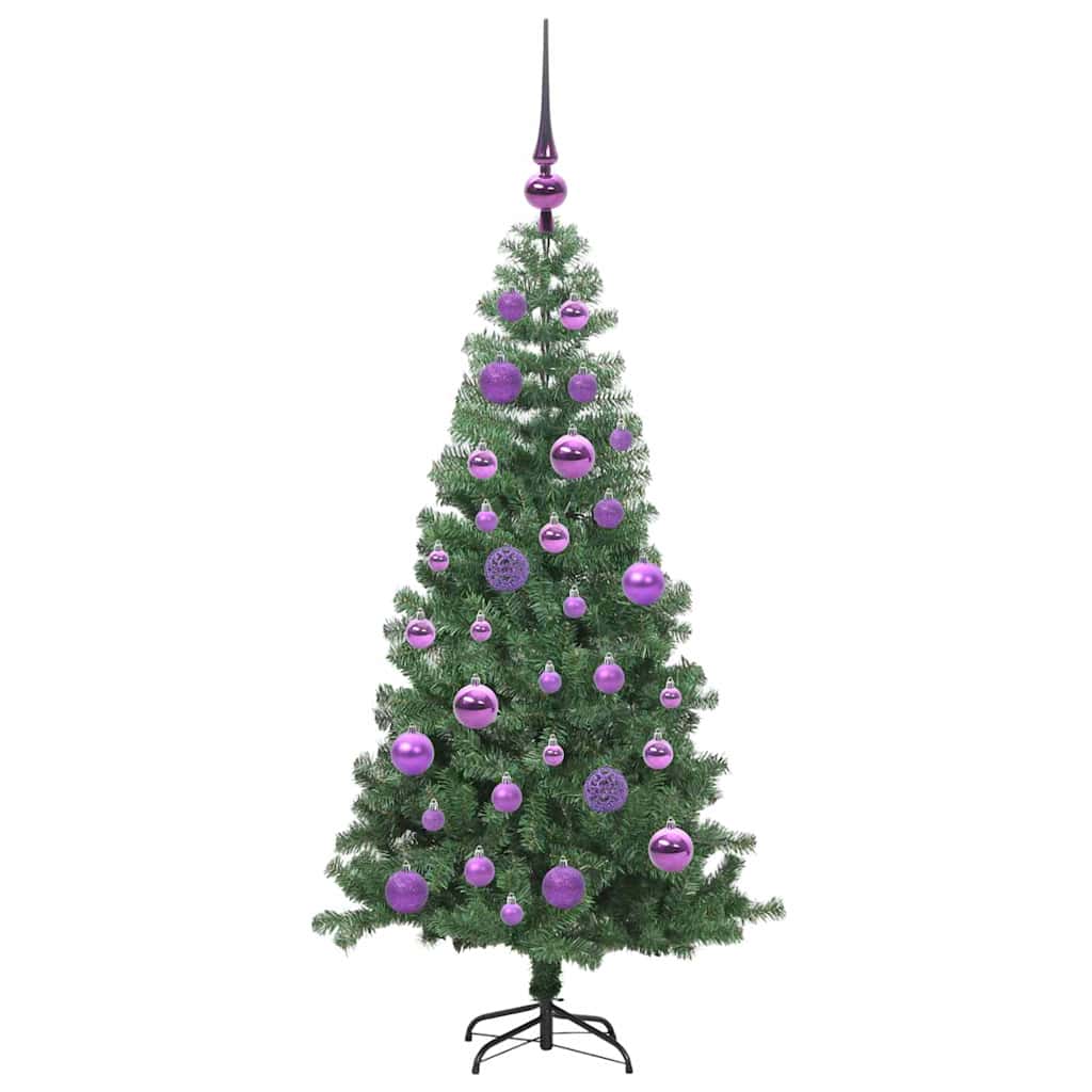 Juletre Med 150 Led Med Stativ Grønn 120 Cm Pvc