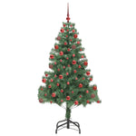 Juletre Med 300 Led Med Stativ Grønn 180 Cm Pvc