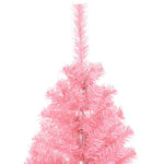 Juletre Med 150 Led Med Stativ Rosa 120 Cm Pvc