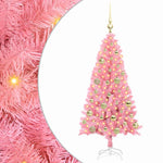 Juletre Med 150 Led Med Stativ Rosa 120 Cm Pvc