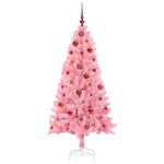 Juletre Med 150 Led Med Stativ Rosa 150 Cm Pvc