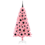 Juletre Med 150 Led Med Stativ Rosa 150 Cm Pvc