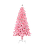 Juletre Med 150 Led Med Stativ Rosa 150 Cm Pvc