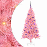 Juletre Med 150 Led Med Stativ Rosa 150 Cm Pvc