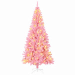 Juletre Med 300 Led Med Stativ Rosa 180 Cm Pvc