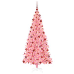 Juletre Med 300 Led Med Stativ Rosa 180 Cm Pvc