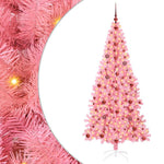 Juletre Med 300 Led Med Stativ Rosa 210 Cm Pvc