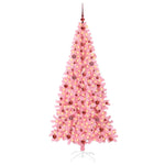 Juletre Med 300 Led Med Stativ Rosa 210 Cm Pvc
