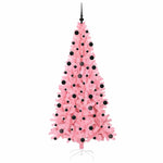 Juletre Med 300 Led Med Stativ Rosa 210 Cm Pvc