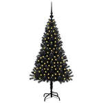 Juletre Med 150 Led Med Stativ Svart 120 Cm Pvc